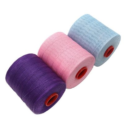 칸파 0.8mm 1.0mm 수작업 가죽 가닥 평면 백스 가닥 폴리에스터 백스 꿰매기 가닥