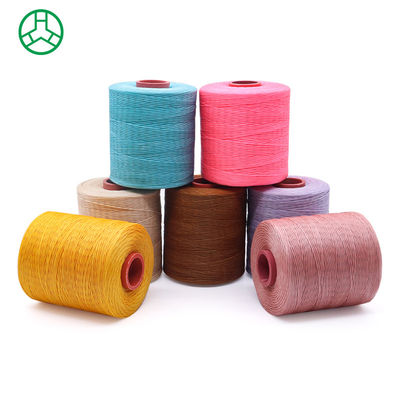 칸파 0.8mm 1.0mm 수작업 가죽 가닥 평면 백스 가닥 폴리에스터 백스 꿰매기 가닥