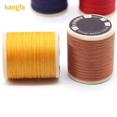 30g 0.6mm 고강성 코어 가죽 꿰매기 위해 70m 폴리에스터 결합 둥근 Waxed 가닥
