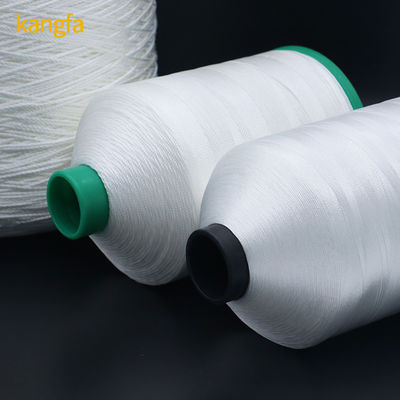 백색 폴리에스터 꿰매기 실 MERCERIZED 210d/3 쿼일팅 머신 1000g 210d/3
