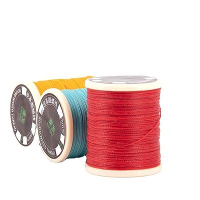 150D 0.8mm 코어 스푼 가죽 수제 가죽 톱니 Wax Thread for Bracelets 장식