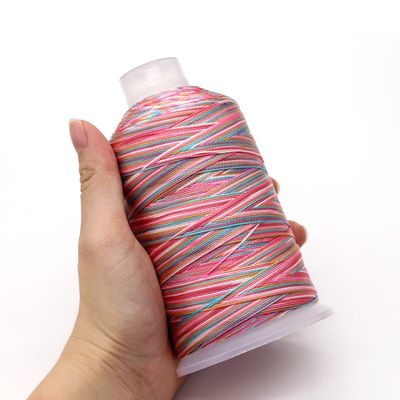 15PLY 250g 40 컬러 다색 넥타이 폴리에스터 가닥 직물 공예품 장식