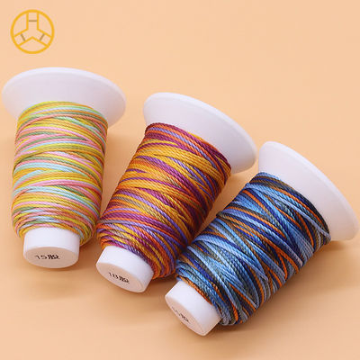 12g 18PLY 40 컬러 공급 100% 폴리에스터 다채색 꿰매기 실 폴리에스터 트레이드