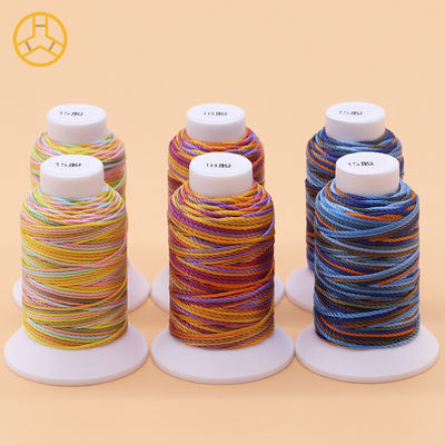 12g 18PLY 40 컬러 공급 100% 폴리에스터 다채색 꿰매기 실 폴리에스터 트레이드
