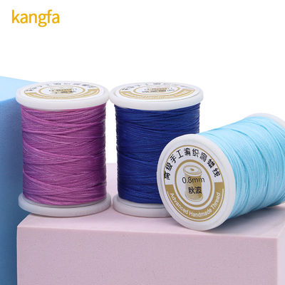 0가죽 꿰매기 위해.8mm 바삭 된 꿰매기 실 50 미터 평평한 바삭 된 가닥 수