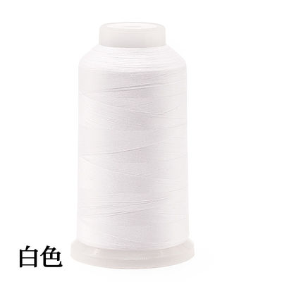 5500 Yards Black 900 브로더리 스레드 40wt 100% 폴리에스터 기계 패턴 염색