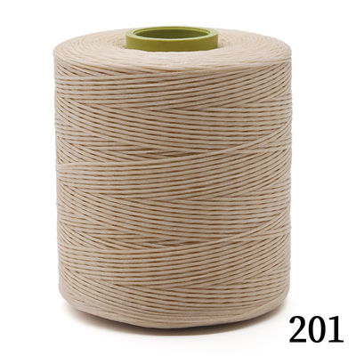 410G 칸파 0.8mm 평평 Wachs Thread 210D/16 가닥 카운트에서 손으로 만든 가죽 꿰매기