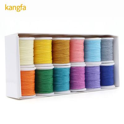 0.8mm 지름 100% 폴리에스터 가죽 꿰매고 바늘 가닥 12 세트 DIY 수작업