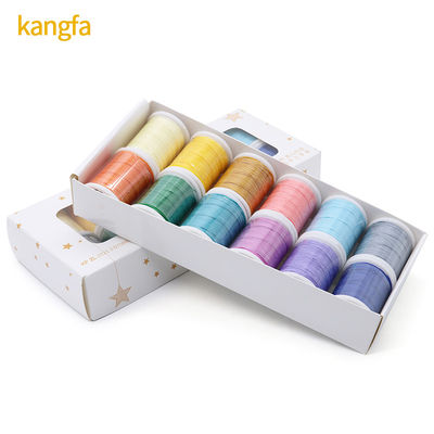 0.8mm 지름 100% 폴리에스터 가죽 꿰매고 바늘 가닥 12 세트 DIY 수작업