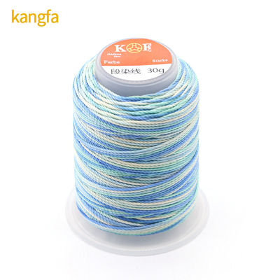 30g 15ply 스핀 폴리에스터 실 High Tenacity Rainbow Weaving Crafts 공급에서