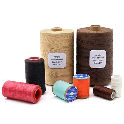 1kg Per Cone Flat Wax Thread 150D/16 피부용 제품용 폴리에스터 화학 저항성