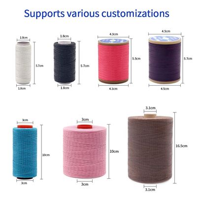 1kg Per Cone Flat Wax Thread 150D/16 피부용 제품용 폴리에스터 화학 저항성