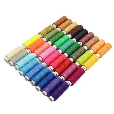 12g 100% 폴리에스테르 꿰매기 실은 손으로 꿰매기 위해 가죽 9ply 원 원 원 삭 꿰매기 실
