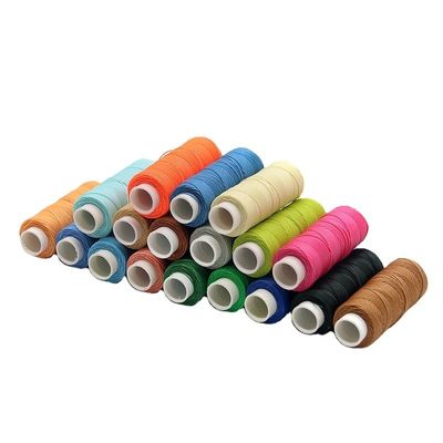 12g 100% 폴리에스테르 꿰매기 실은 손으로 꿰매기 위해 가죽 9ply 원 원 원 삭 꿰매기 실