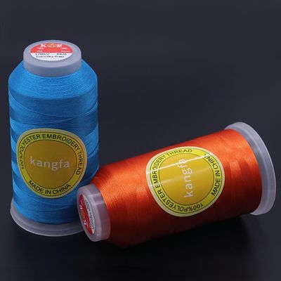 100% 폴리에스터 칸파 판매 컬러 실크 embroidery Thread 120D/2 MERCERIZED