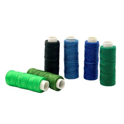 12g 100% 폴리에스테르 꿰매기 실은 손으로 꿰매기 위해 가죽 9ply 원 원 원 삭 꿰매기 실