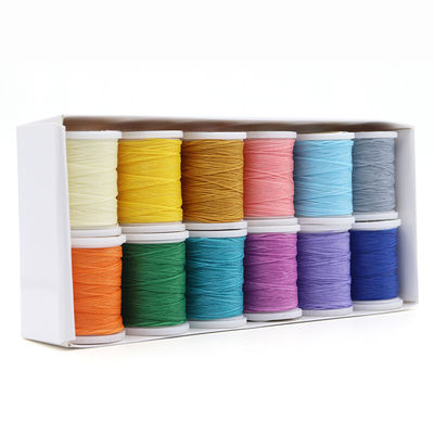 고강도 가죽 꿰매는  Waxed Thread 세트 DIY 가죽 공예용 12 0.8mm Wax Thread