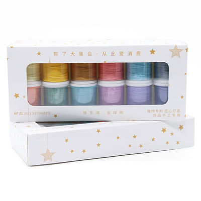 고강도 가죽 꿰매는  Waxed Thread 세트 DIY 가죽 공예용 12 0.8mm Wax Thread