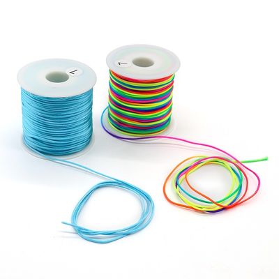 DIY 팔찌 제작 발견 실크 실과 자이드 구슬과 함께 코리아 원시 목화 코드