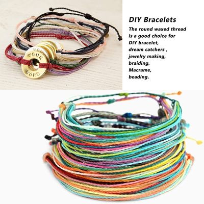 30g 원 롤 둥근 Wax Thread DIY 핸드메이드 0.65MM 가죽 바느질 폴리에스터 Thread