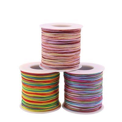 0.8mm 두께 72 Jade Thread 중국 넥타이 실크 타셀 넥타이 팔찌