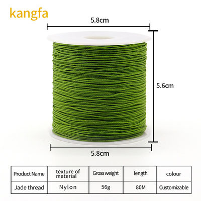 0.8mm 두께 72 Jade Thread 중국 넥타이 실크 타셀 넥타이 팔찌