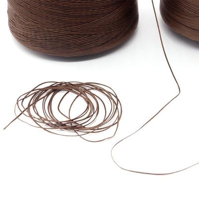컬러fast 폴리에스테르 150d 평평한 Waxed Thread 가죽 꿰매기 및 짜기 위해 적합