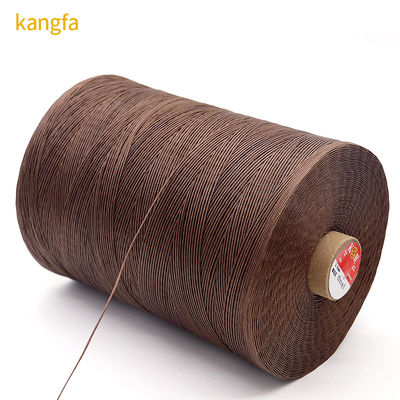 컬러fast 폴리에스테르 150d 평평한 Waxed Thread 가죽 꿰매기 및 짜기 위해 적합