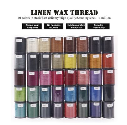 무게 35g 플라스틱 콩 린  Waxed Thread for Leather Sewing 콩 재료 70m