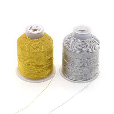 기계용 반짝이는 금속 수직 가닥 금색 코드 및 트레이드