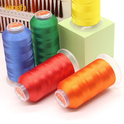 다색 산업 꿰매기 기계에 대 한 비스코스 embroidery Thread 120d/2 5000 야드