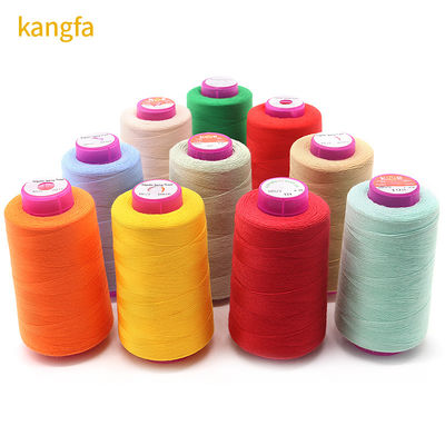 폴리에스테르/cotton 꿰매기 트위스트 실 3000yds 100% 폴리에스테르 스푼 40/2