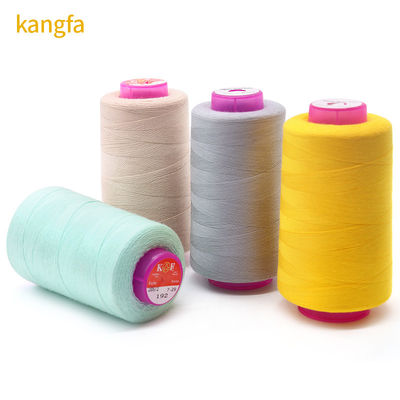 폴리에스테르/cotton 꿰매기 트위스트 실 3000yds 100% 폴리에스테르 스푼 40/2