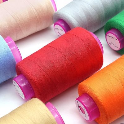 3000 Yards Black Sewing Thread 2 Pack 100% 폴리에스테르 스풀 넥타이 및 수제품