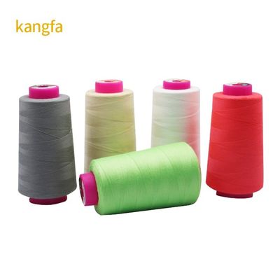 다목적 검은 폴리에스터 꿰매기 실 3000 야드 꿰매기 기계 40s/2 Tex27