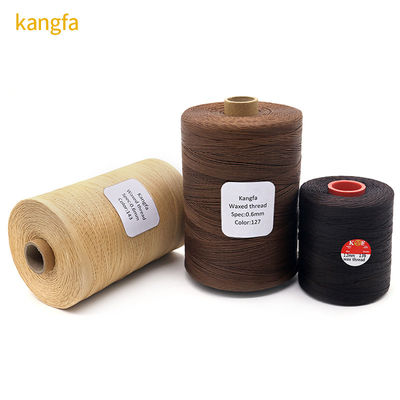 100% 폴리에스테르 1kg 색상 손으로 꿰매고 평평한 Wax Thread 240 색상 가죽 제품을 위해
