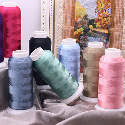 120d/2 embroidery Thread 4000y-5000y 길이 전문 embroidery 기계에 적합합니다