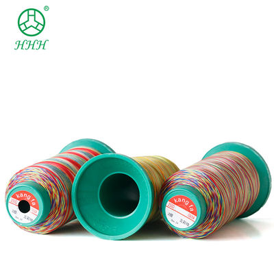 신발 고강도 무지개 색 폴리에스터 면 embroidery 나일론 꿰매기 실 OEM ODM