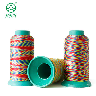 신발 고강도 무지개 색 폴리에스터 면 embroidery 나일론 꿰매기 실 OEM ODM