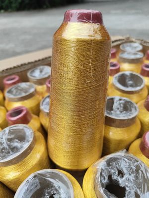 125g 코너 재료 100% 폴리에스터 금속 수직 가닥 MS 타입 순금 150D 120D 짜기용