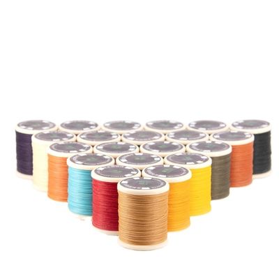 0.55mm 방수 폴리에스테르 접착 원 원 원 원화 스레드 가죽 꿰매기 핸드 넥팅