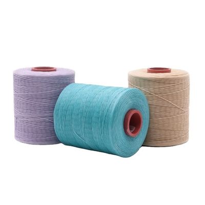 1.0mm 가죽 꿰매기 위한 평평한 Wax Thread Customized Polyester Wax Bonded Braided Thread