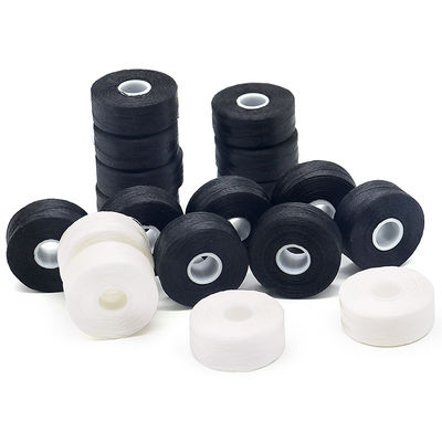 지속 가능한 유니버설 144pcs/박스 흰색/검은 75D/2 100% 폴리에스터 선순환 바빈 스레드