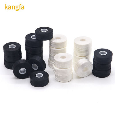지속 가능한 유니버설 144pcs/박스 흰색/검은 75D/2 100% 폴리에스터 선순환 바빈 스레드
