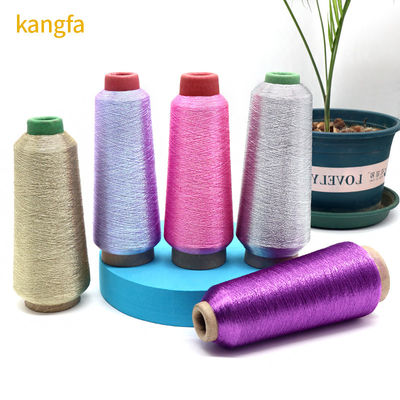 금속 embroidery 스레드 100% 폴리에스터 꿰매기 기계 내구성 오버클로크 섬유