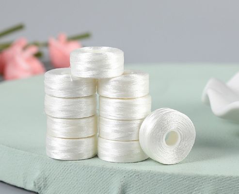 2cm 지름 수직 하부 가닥 흰색 경계 없는 L형 75D/2 셔틀 코어 꿰매기 선심 바빈 6
