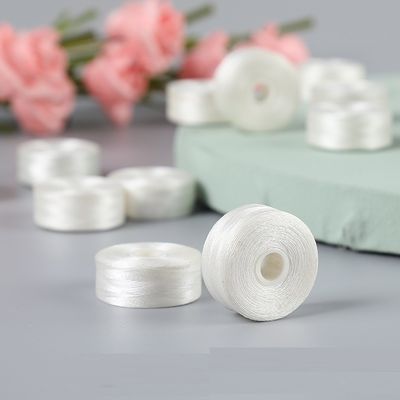 2cm 지름 수직 하부 가닥 흰색 경계 없는 L형 75D/2 셔틀 코어 꿰매기 선심 바빈 6