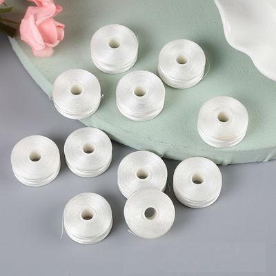 2cm 지름 수직 하부 가닥 흰색 경계 없는 L형 75D/2 셔틀 코어 꿰매기 선심 바빈 6